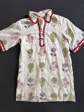 Oliphant Block Print Shirtdress